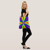 Regenboogkruis Tote Bag (Op model)