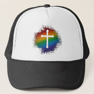 Regenboogkruis Trucker Pet