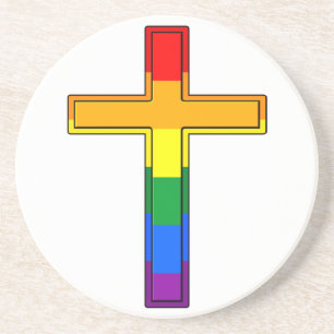 Regenboogkruis Zandsteen Onderzetter