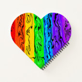 Regenboogkrullen Notitieboek (Achterkant)