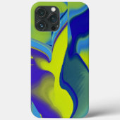 Regenboogkunst 3D Abstract in geel paars groen Case-Mate iPhone Case (Achterkant)
