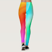 Regenboogkunst Abstracte Leggings (Achterkant)
