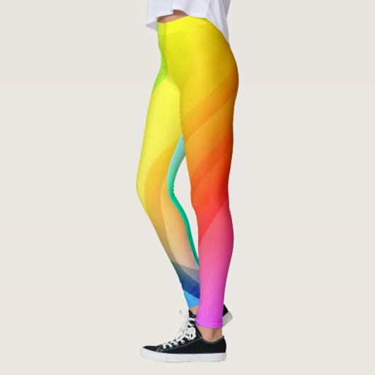 Regenboogkunst Abstracte Leggings (Links)