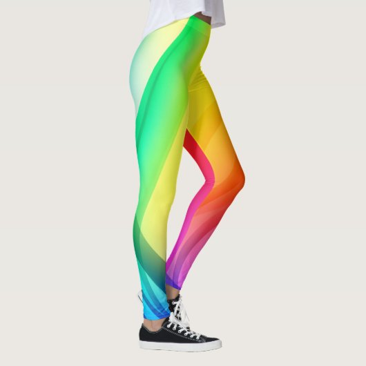 Regenboogkunst Abstracte Leggings (Rechts)