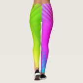 Regenboogkunst Abstracte Leggings (Achterkant)