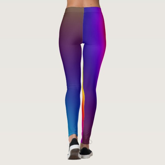 Regenboogkunst Abstracte Leggings (Achterkant)