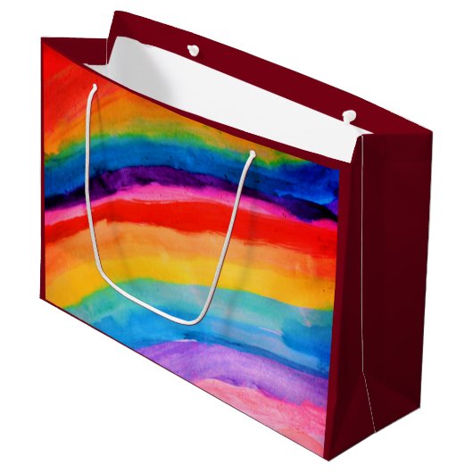 Regenboogkunst Groot Cadeauzakje (Voorkant Gekanteld)