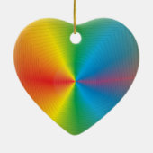  regenboogkunst> Kerstsieraden Keramisch Ornament (Achterkant)