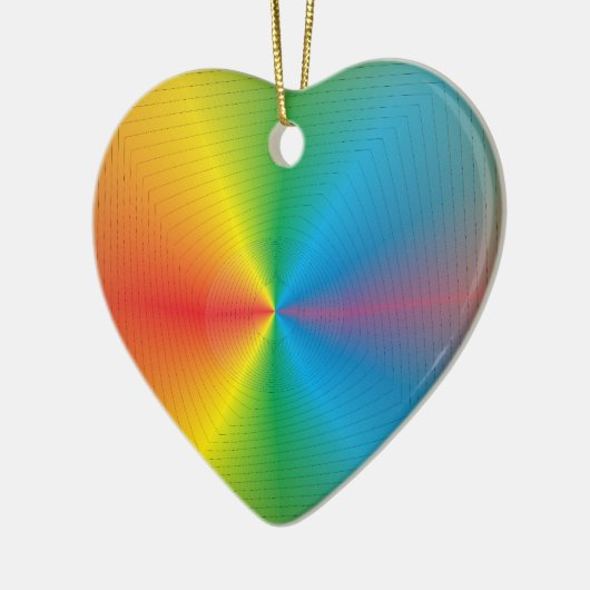  regenboogkunst> Kerstsieraden Keramisch Ornament (Links)