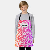 Regenboogkunst met als schilderij beschouwd meisje schort (Gedragen)