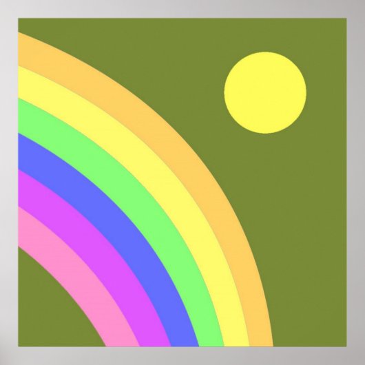 regenboogkunst poster (Voorkant)