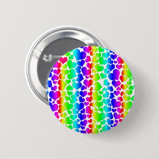 regenboogkunst ronde button 5,7 cm (Voorkant /achterkant)