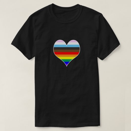 Regenboogkunst T-shirt (donker) (Design voorkant)