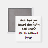 Regenboogkunstenaar Magnet (Voorkant / Achterkant)