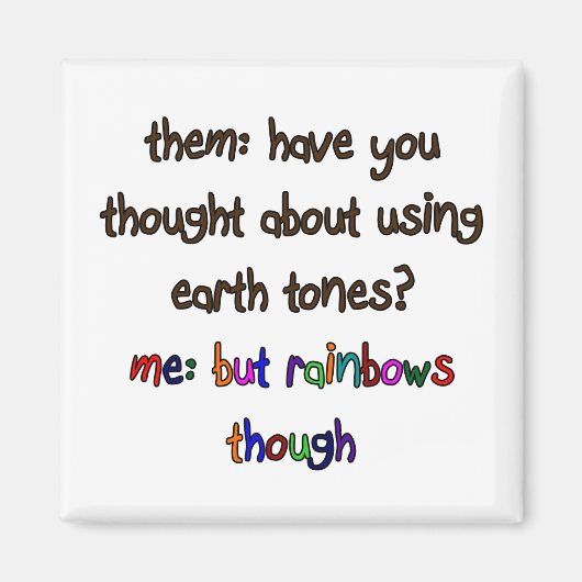 Regenboogkunstenaar Magnet (Voorkant)