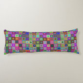 regenboogkwadratenkussen lichaamskussen (Achterkant)
