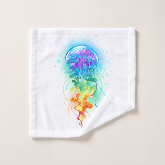 Regenboogkwal Bad Handdoek (Wasdoekje)
