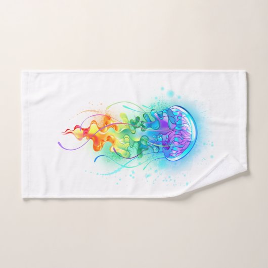Regenboogkwal Bad Handdoek (Handdoek)