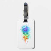 Regenboogkwal Bagagelabel (Achterkant verticaal)