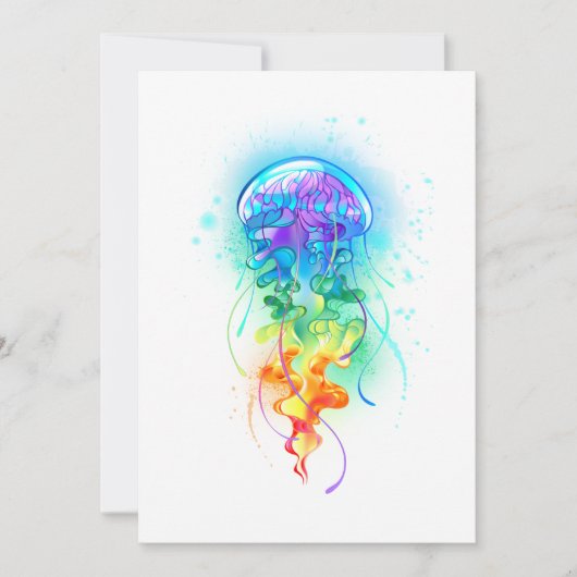 Regenboogkwal Bedankkaart (Voorkant)