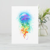 Regenboogkwal Bedankkaart (Staand voorkant)