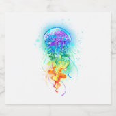 Regenboogkwal Bier Etiket (Enkel label)