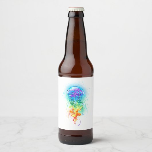 Regenboogkwal Bier Etiket (Voorkant)