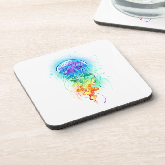 Regenboogkwal Bier Onderzetter (Linkerzijde)