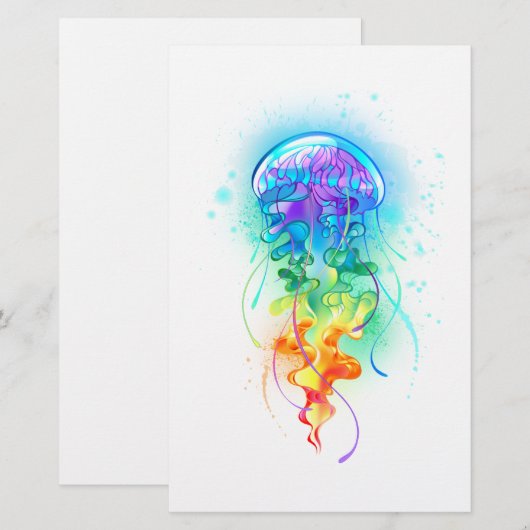 Regenboogkwal Briefpapier (Voorkant / Achterkant)