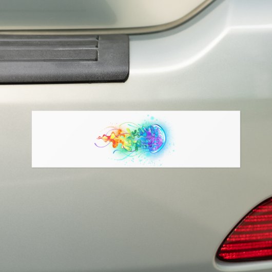 Regenboogkwal Bumpersticker (Op auto)