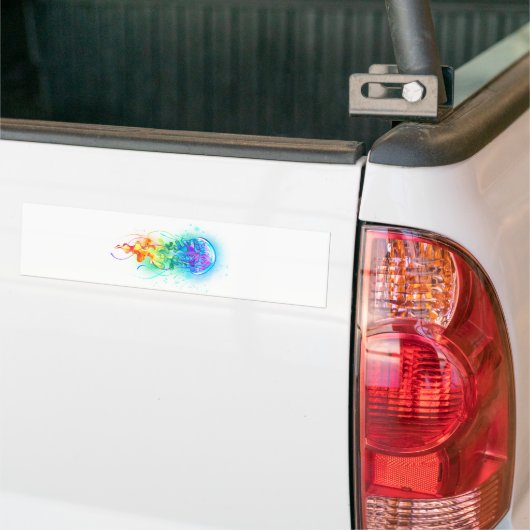 Regenboogkwal Bumpersticker (Op Truck)