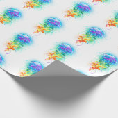 Regenboogkwal Cadeaupapier (Hoek)