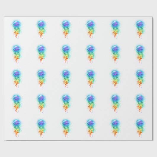 Regenboogkwal Cadeaupapier (Vlak)