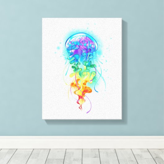 Regenboogkwal Canvas Afdruk (Insitu (Houten vloer))