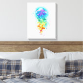 Regenboogkwal Canvas Afdruk (Insitu (Slaapkamer))