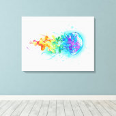 Regenboogkwal Canvas Afdruk (Insitu (Houten vloer))