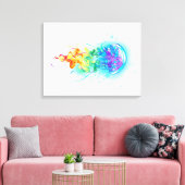 Regenboogkwal Canvas Afdruk (Insitu (Woonkamer))