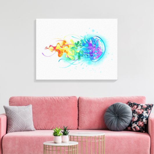 Regenboogkwal Canvas Afdruk (Insitu (Woonkamer))