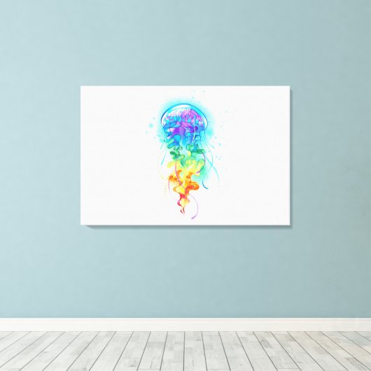 Regenboogkwal Canvas Afdruk (Insitu (Houten vloer))