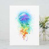 Regenboogkwal Feestdagenkaart (Staand voorkant)