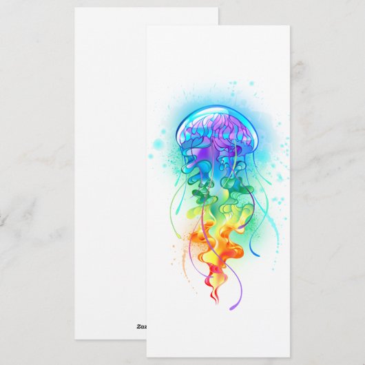 Regenboogkwal Feestdagenkaart (Voorkant / Achterkant)