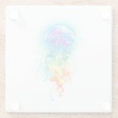 Regenboogkwal Glazen Onderzetter (Achterkant)