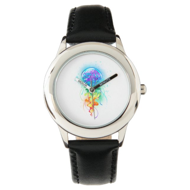 Regenboogkwal Horloge (Voorkant)