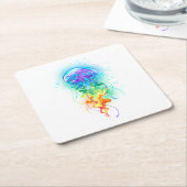 Regenboogkwal Kartonnen Onderzetters (Schuin)