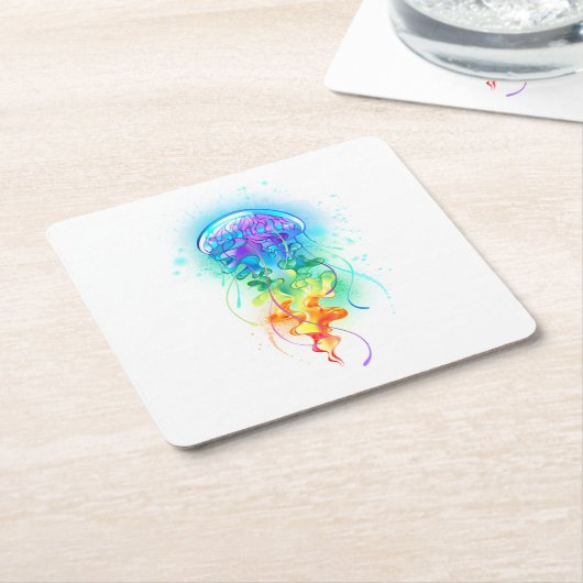 Regenboogkwal Kartonnen Onderzetters (Schuin)