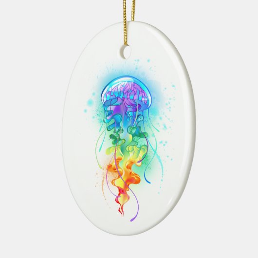 Regenboogkwal Keramisch Ornament (Links)