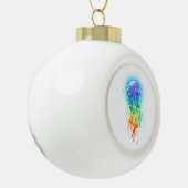 Regenboogkwal Keramische Bal Ornament (Links)