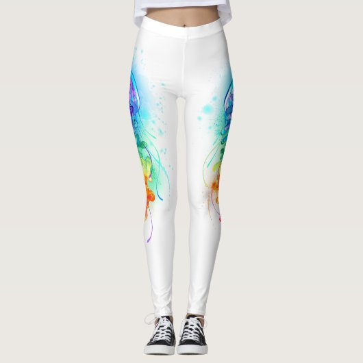 Regenboogkwal Leggings (Voorkant)