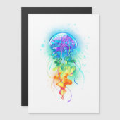 Regenboogkwal Magnetische Uitnodiging (Voorkant / Achterkant)