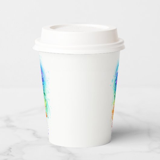 Regenboogkwal Papieren Bekers (Links)